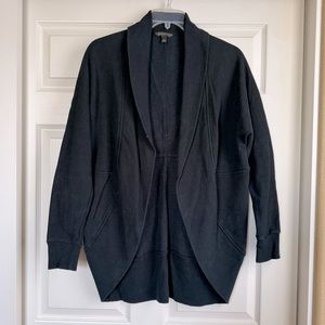 Black jersey cowl cardigan